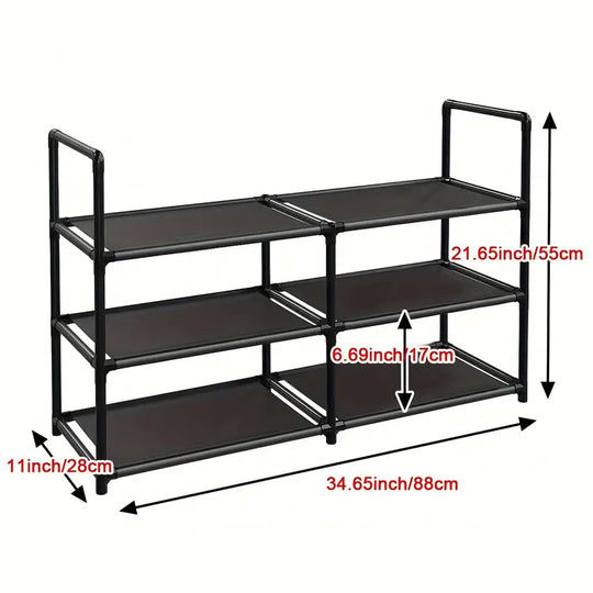 Keep your entryway tidy and stylish with our 3-Tier Shoe Rack CAN