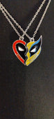 Deadpool Wolverine Friendship Necklace Deadpool Side Deadpool