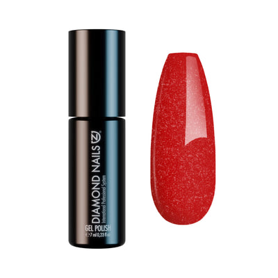 Gel Polish – Christmas Red (With Tiny Glitters) – DN136 – 7ml – HEMA Free
