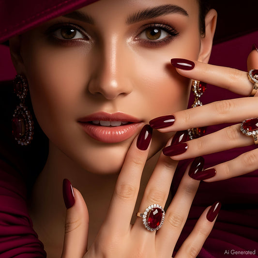 Gel Polish – Deep Burgundy – DN201 – 4ml – HEMA Free