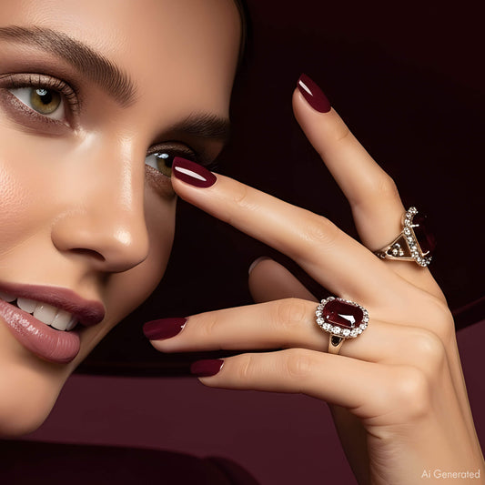 Gel Polish – Deep Burgundy – DN201 – 4ml – HEMA Free