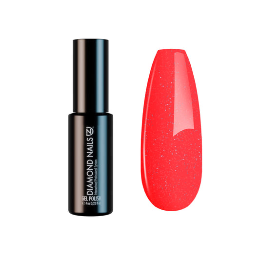 Gel Polish – Glittering Orange Pink – DN192 – 4ml – HEMA Free