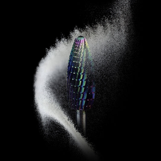 Carbide Grinding Bit - Cone - Lamellar (Multicolor)