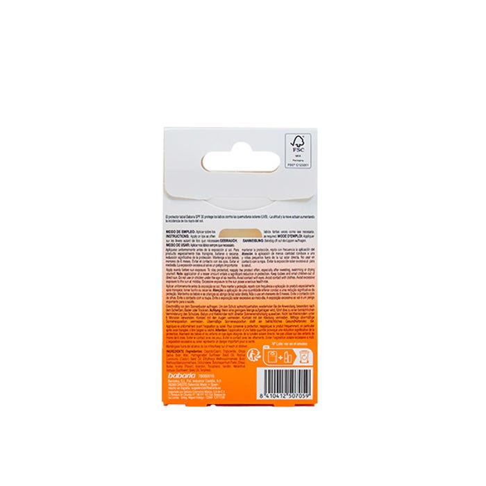 Babaria - Baume à Lèvres SPF 30 Aloe Vera