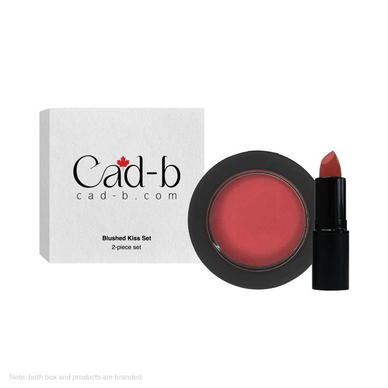 Lipstick & Blushed Kiss Set – KIS | Mauve Lipstick & Guava Blush Duo – Cruelty Free Makeup
