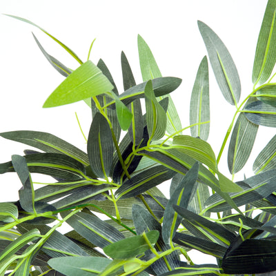 Bambou Artificiel XXL 1,80H m arbre artificiel Feuilles denses réalistes Pot Inclus Noir Vert