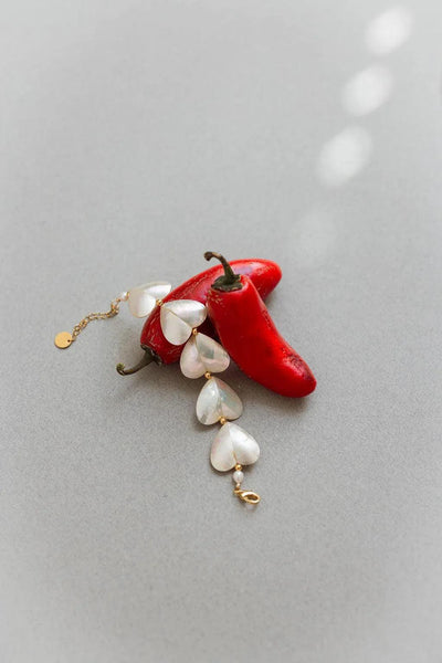 Bracelet Judith coeur de nacre