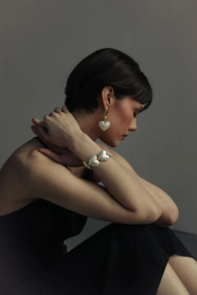 Bracelet Judith coeur de nacre