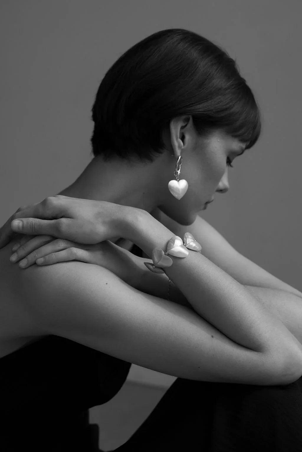 Bracelet Judith coeur de nacre