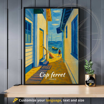 Affiche de voyage Cap Ferret | Poster Cap Ferret | Affiche France