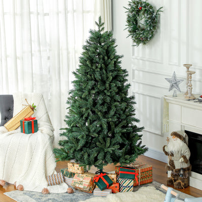 Sapin de Noël Artificiel 180 cm Arbre de Noël avec support en acier pliable, 1061 branches, décoration de Noël, vert