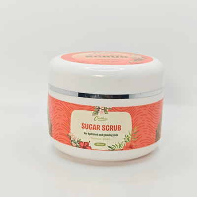 Caribbean Emerald Tropical Spirit Sugar Scrub 250ml and Caribbean Emerald Organic Coconut Oil 200ml