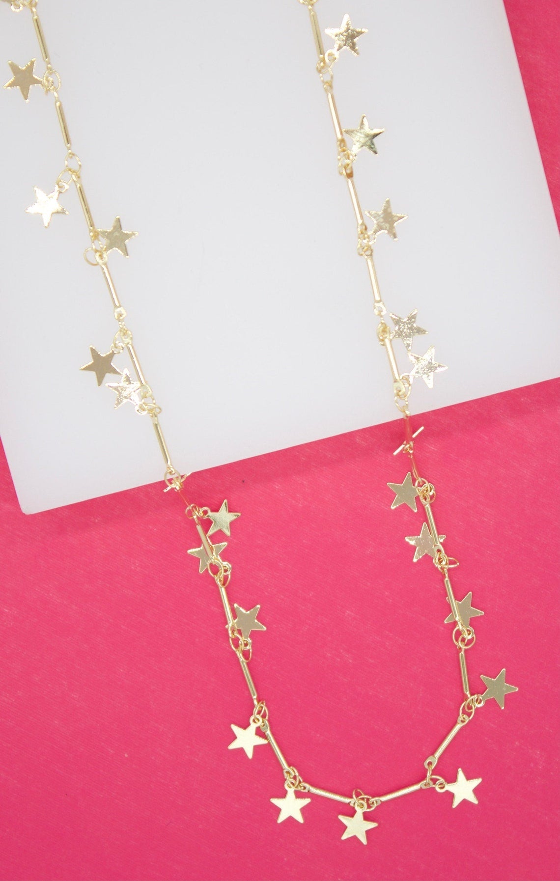 18K Gold Filled Small Star Pendant Dainty Delicate Choker Necklace (G202A)