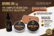 Beard Growth & Grooming Kit – USDA Certified Organic Beard Oil, Balm & Wooden Comb