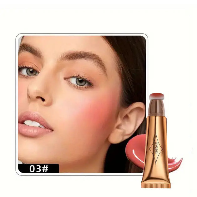 Waterproof Highlighter Contour Creamy Liquid Stick Cushion - All-in-One Contour, Blush, and Highlight Makeup CAN