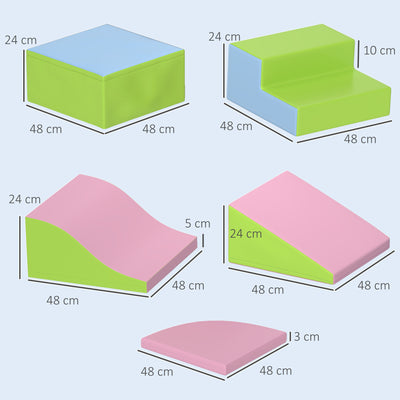 Module motricité bébé 6PCS parcours motricité bébé en mousse EPE pour enfants d'âge préscolaire, multicolore