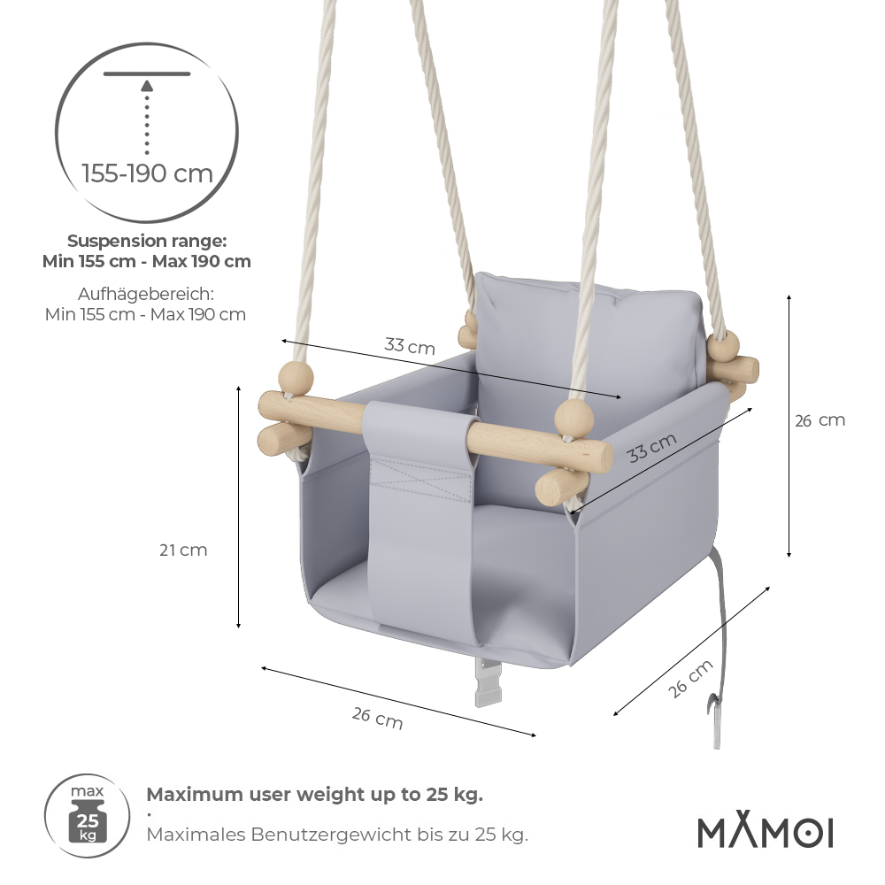 MAMOI® Huśtawka SCANDI dla dzieci