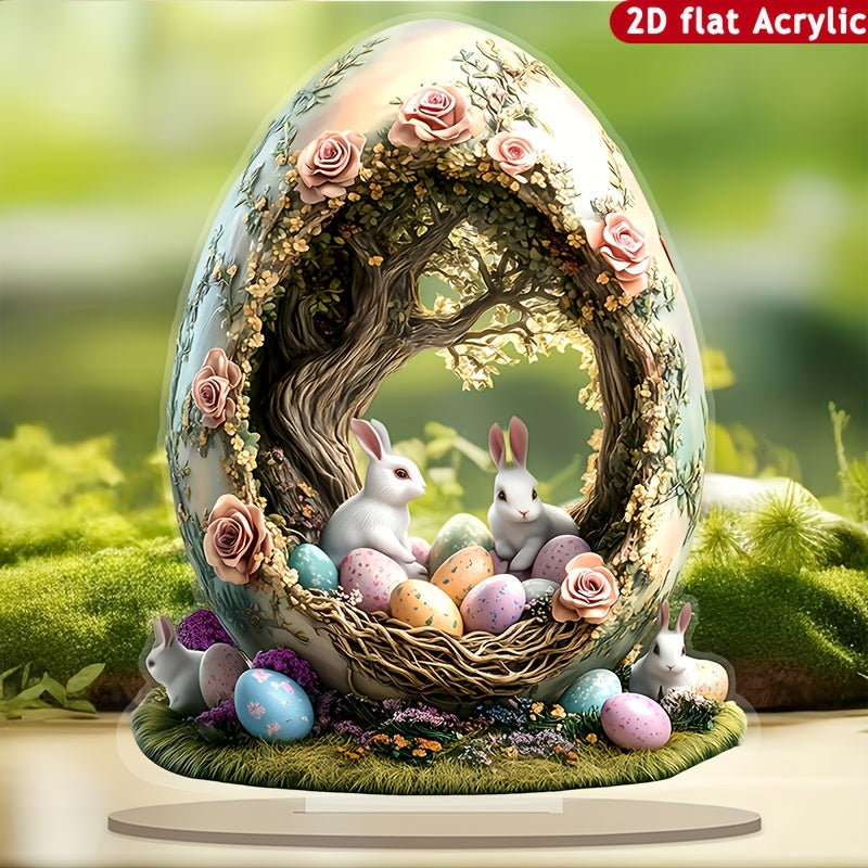 Bohemian Rabbit Acrylic Tabletop Decor for Home & Office LPT