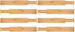 8-Pack Bamboo Adjustable Kitchen Drawer Dividers CARLA HOME