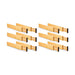 12-Pack Bamboo Adjustable Kitchen Drawer Dividers CARLA HOME