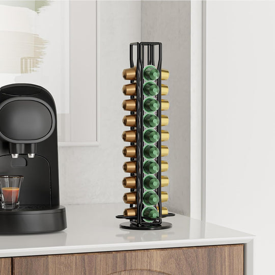 Coffee Pod Holder Storage for 40 Capsules - Black CARLA HOME