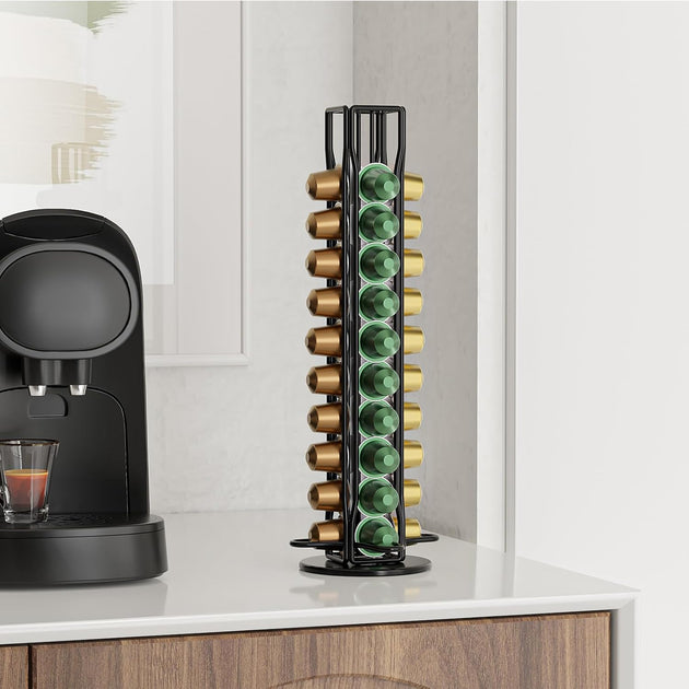 Coffee Pod Holder Storage for 40 Capsules - Black CARLA HOME