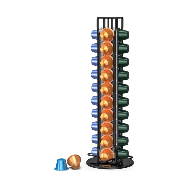 Coffee Pod Holder Storage for 40 Capsules - Black CARLA HOME