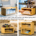 Bamboo Bread Box for Kitchen Countertop Storage CARLA HOME