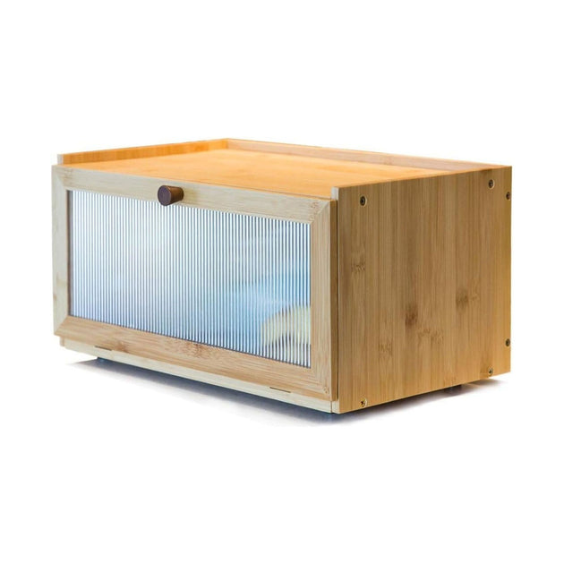 Bamboo Bread Box for Kitchen Countertop Storage CARLA HOME