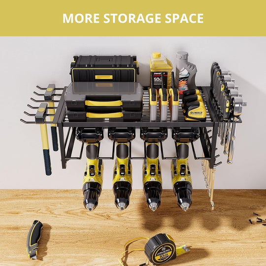 2-Tier Power Tool Rack Organizer Wall Mount CARLA HOME