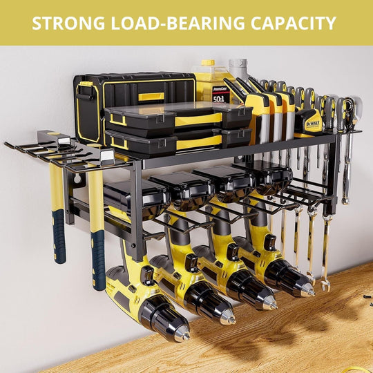 2-Tier Power Tool Rack Organizer Wall Mount CARLA HOME