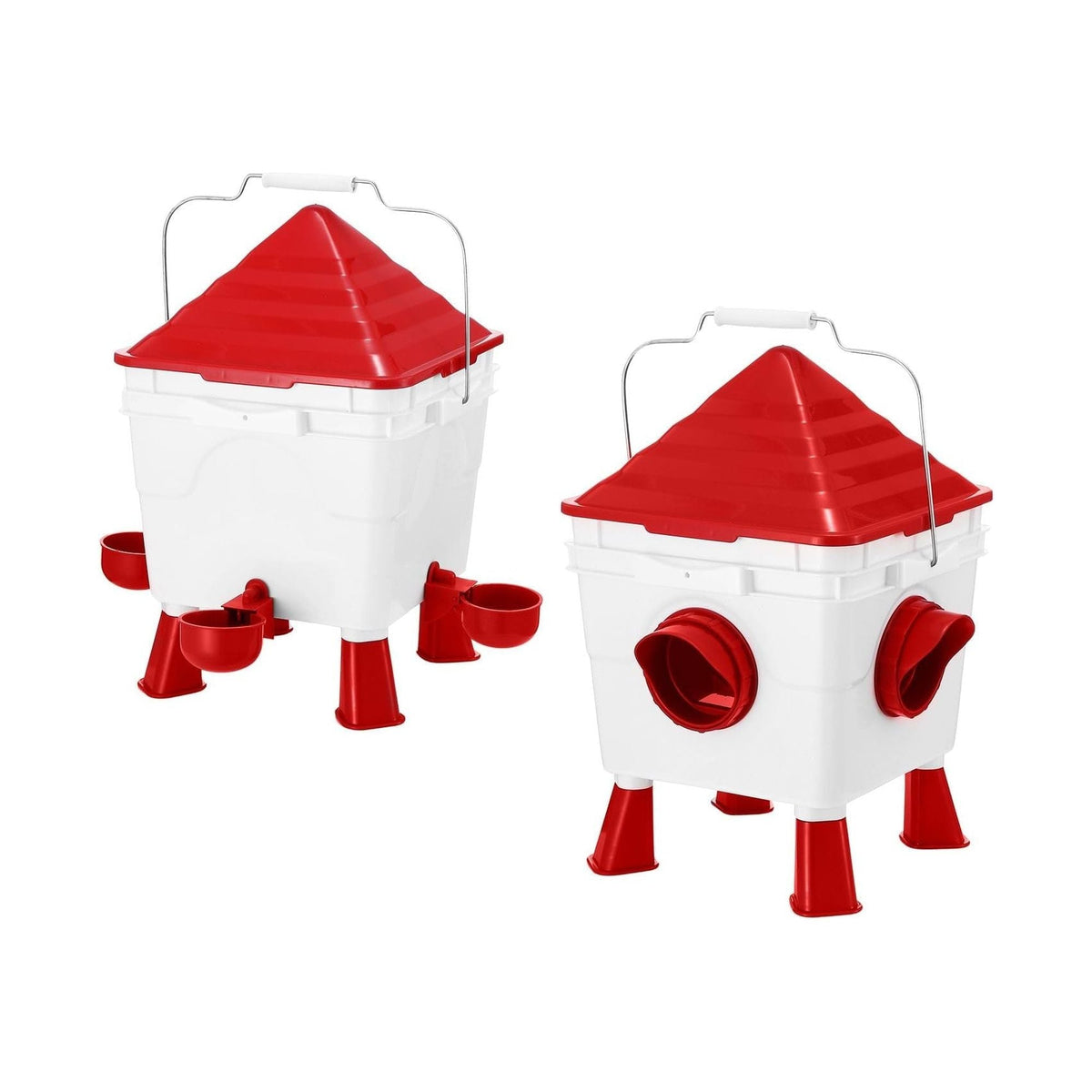 Automatic Chicken Feeder Waterer Set with 8KG Food & 8L Water CARLA HOME
