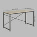 Office Desk Computer Table Metal Frame Oak 120cm CARLA HOME