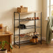 5-Tier Shoe Rack with Metal Mesh Shelves for Entryway CARLA HOME
