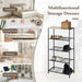 5-Tier Shoe Rack with Metal Mesh Shelves for Entryway CARLA HOME