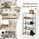 5-Tier Shoe Rack with Metal Mesh Shelves for Entryway CARLA HOME