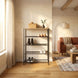 5-Tier Shoe Rack with Metal Mesh Shelves for Entryway CARLA HOME