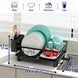 Dish Drying Rack with Drainboard and Utensil Holder - Black CARLA HOME