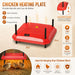 Chick Brooder Heating Plate Adjustable Height Red CARLA HOME