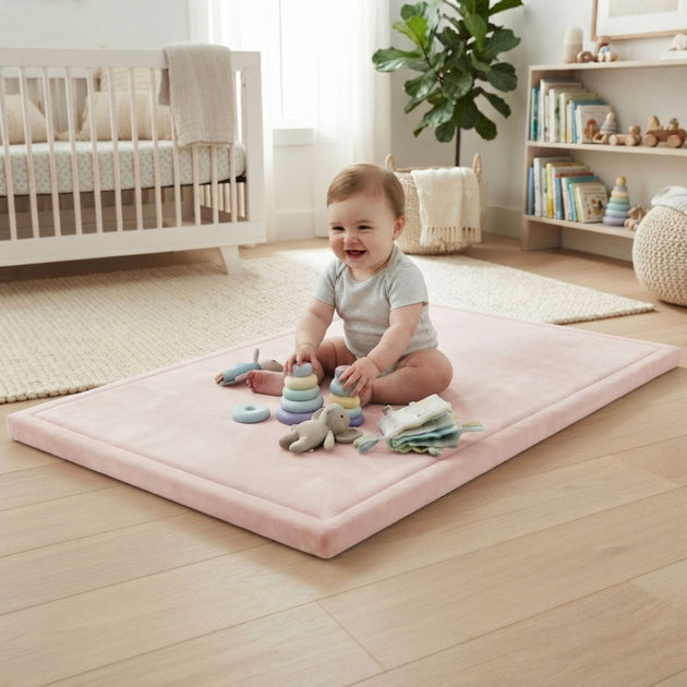 Baby Play Mat Thick Foam Crawling Mat for Infants - 300x200cm - Pink CARLA HOME