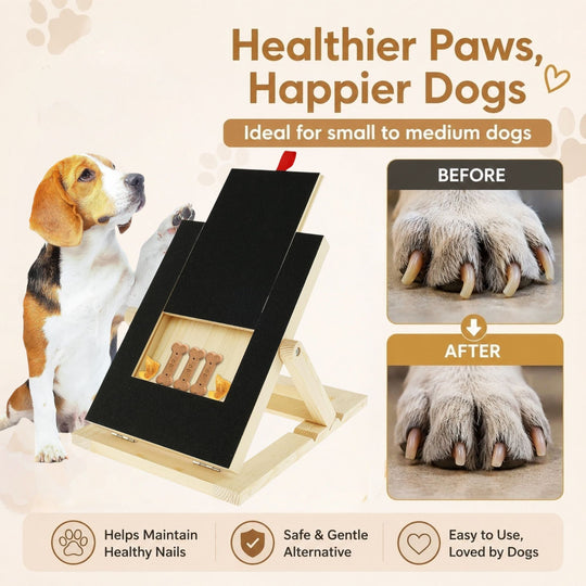 Dog Nail Scratch Board with Snack Box, Height Adjustable Puppy Nail CARLA HOME
