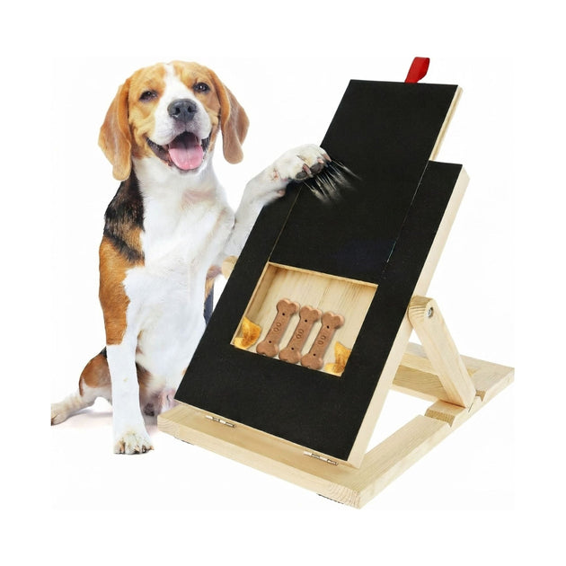 Dog Nail Scratch Board with Snack Box, Height Adjustable Puppy Nail CARLA HOME
