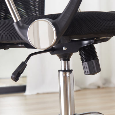 Fauteuil de bureau manager grand confort dossier ergonomique hauteur assise réglable pivotant tissu maille noir