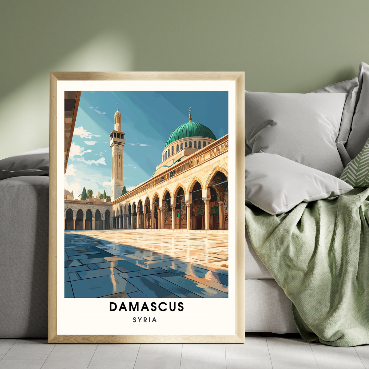 Affiche Damas | Poster de Syrie | Affiche Syrie