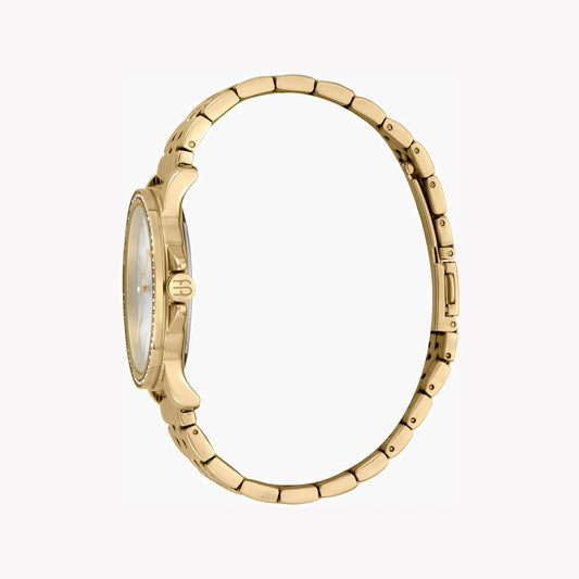 Esprit Women's Gold Stainless Steel Watch, Silver Dial | ES1L143M1065
