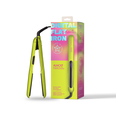 New 1.25" Digital Professional Flat Iron - California Collection/Yellow