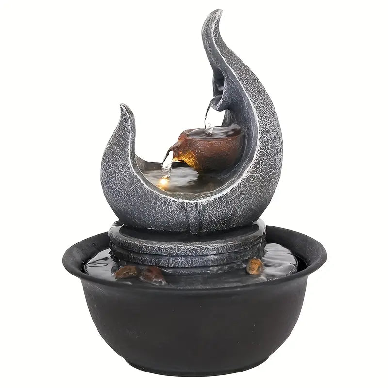 Moon Fountain USB-Powered Tabletop Waterfall Kit CAN