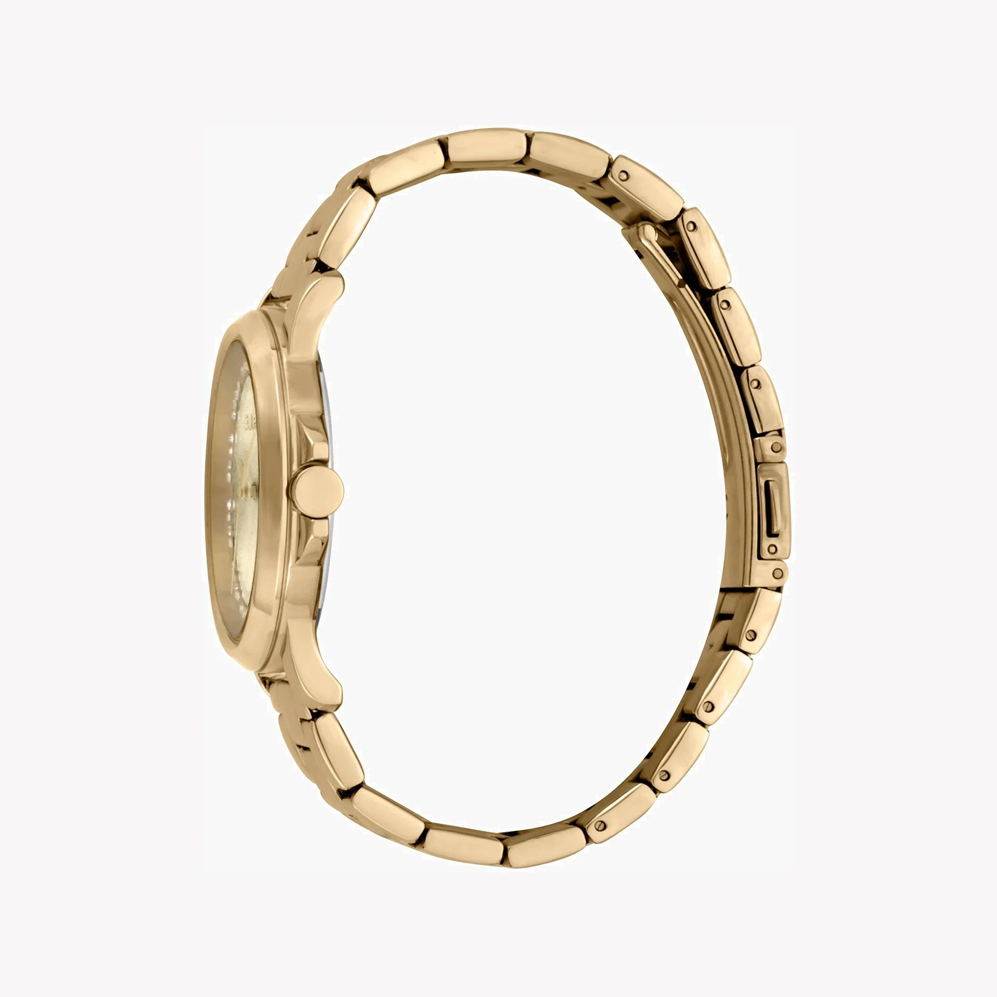 Esprit Women's Gold Stainless Steel Watch, Champagne Dial | Es1l203m0035