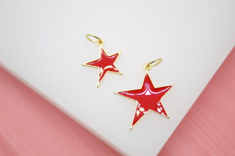 18K Gold Filled Star Charms
