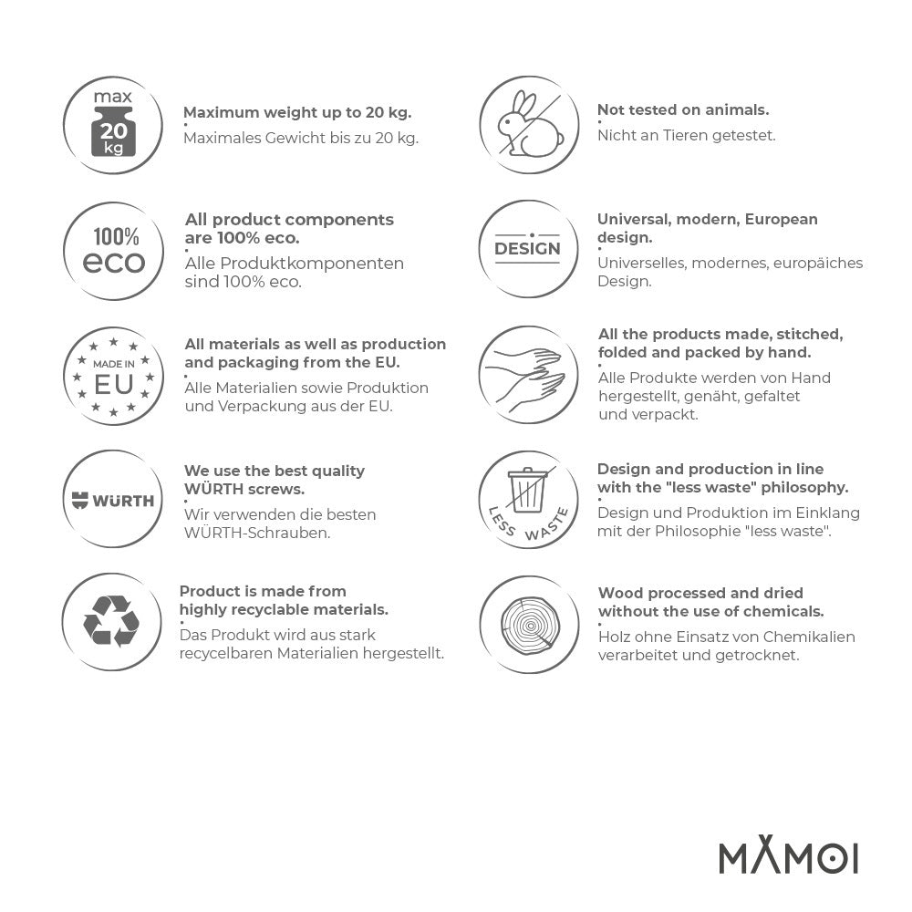 MAMOI® regał dla dzieci, regał do pokoju dziecięcego, półka na książki, półka ścienna dla dzieci, półka na książki dla dzieci, ławka na książki z płyty drewnopochodnej, meble dziecięce Montessori